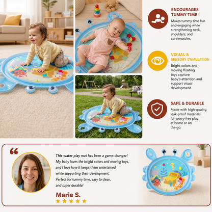 2in1 Interactive Tummy Time Toy & Play Mat