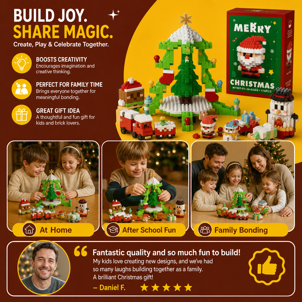 Building block Christmas figures – fun for the whole family