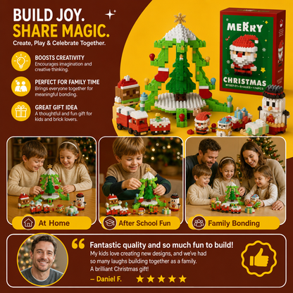 Building block Christmas figures – fun for the whole family