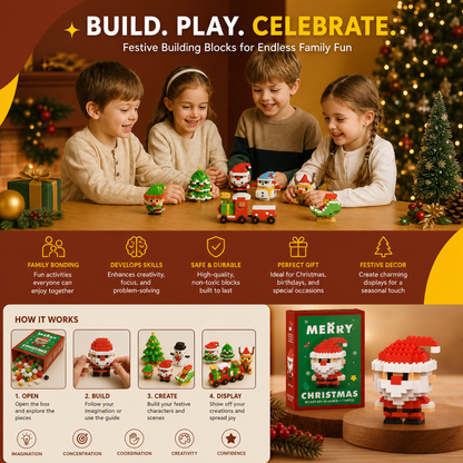 Building block Christmas figures – fun for the whole family