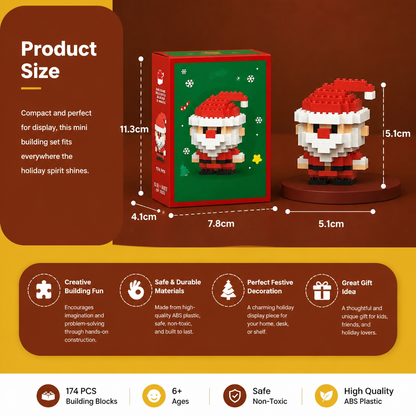 Building block Christmas figures – fun for the whole family