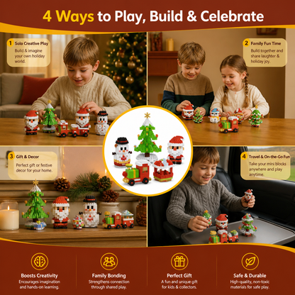 Building block Christmas figures – fun for the whole family