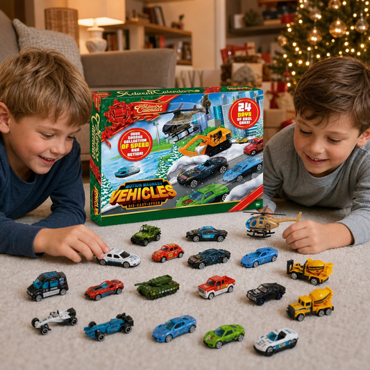 Christmas Die-Cast Car Advent Calendar for Kids