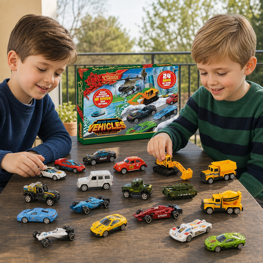 Christmas Die-Cast Car Advent Calendar for Kids