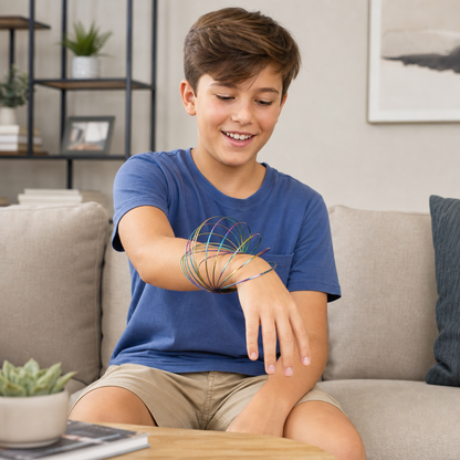 Geometric Spring Fidget Toy – Sensory Stress Relief Sculpture