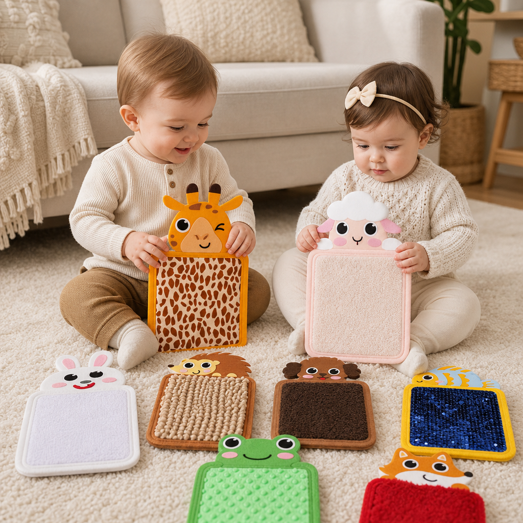 Tactile Animal Cushions (Set of 8)