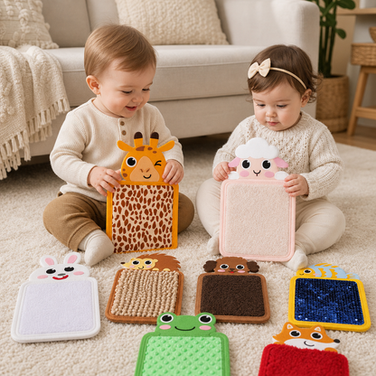 Tactile Animal Cushions (Set of 8)
