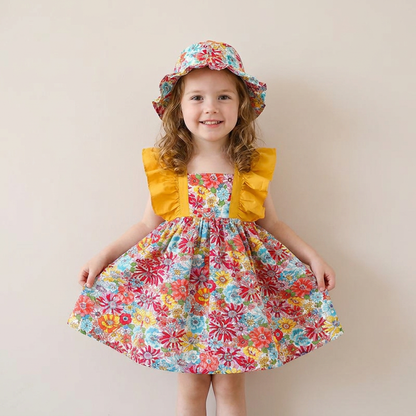 Wildflower Garden Dress Set & Hat