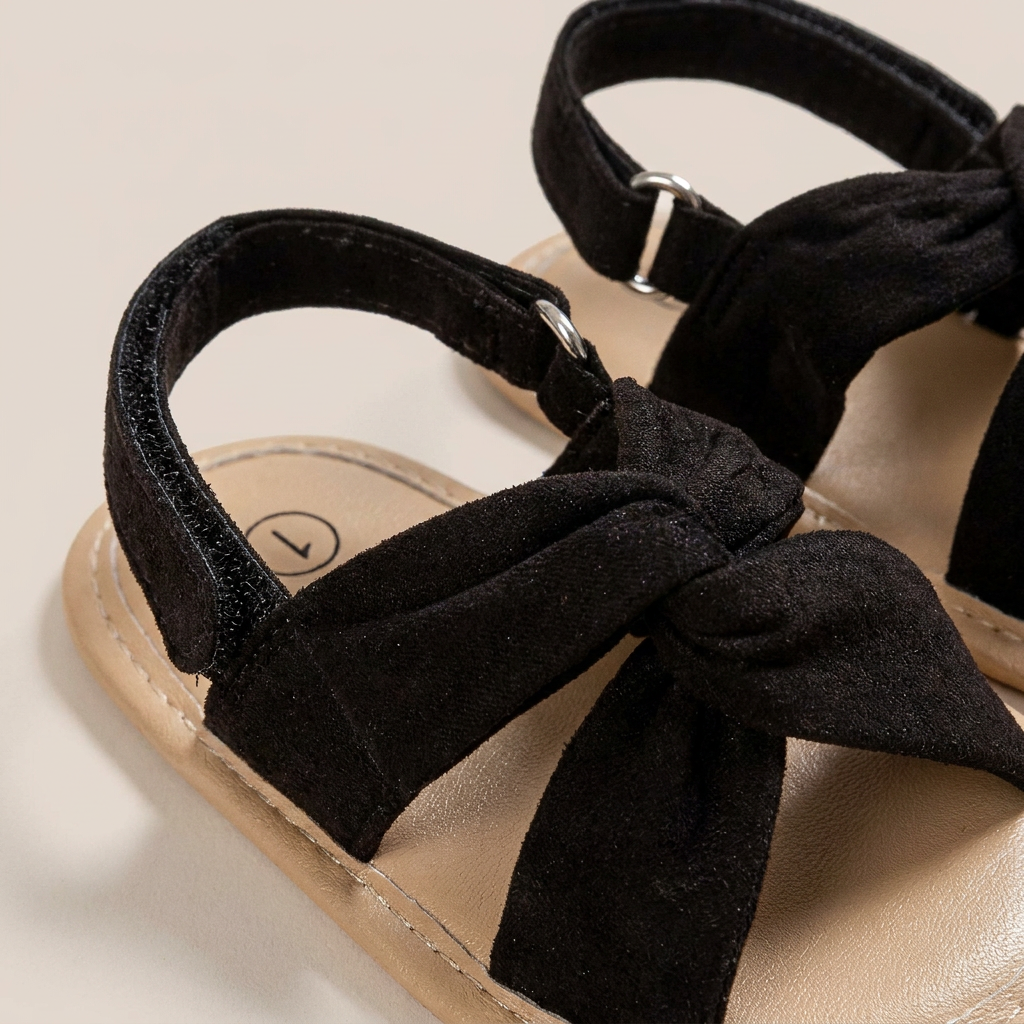 Knotted Cross-Strap Sandals