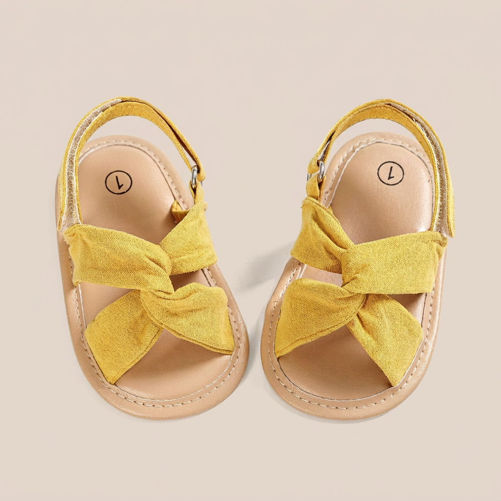 Knotted Cross-Strap Sandals