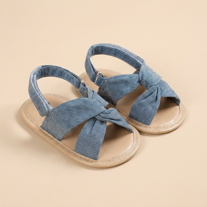 Knotted Cross-Strap Sandals
