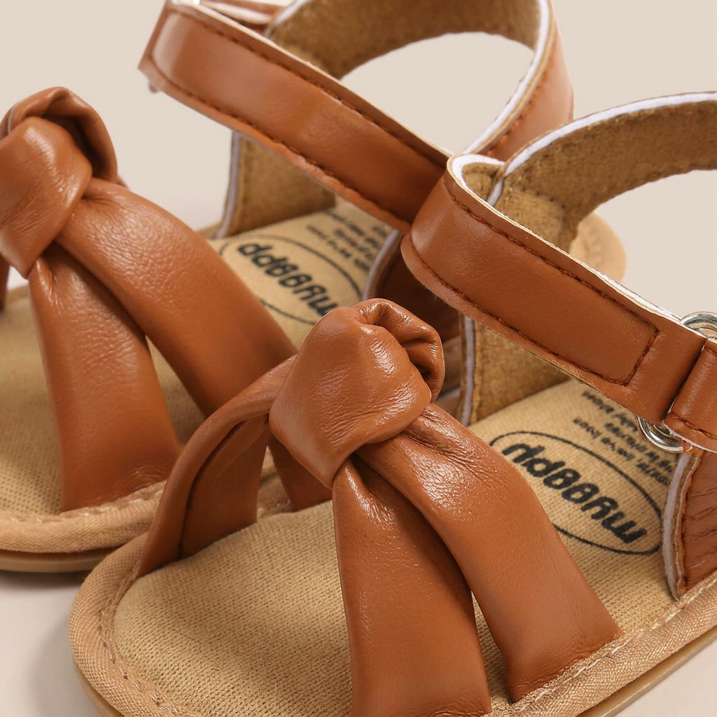 Wide Bow Strap Sandals