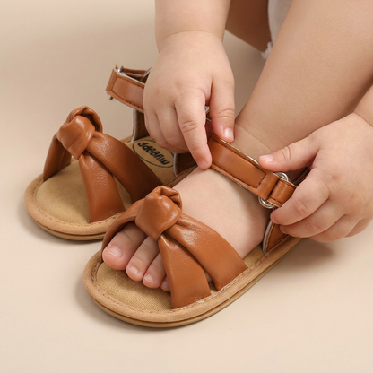 Wide Bow Strap Sandals