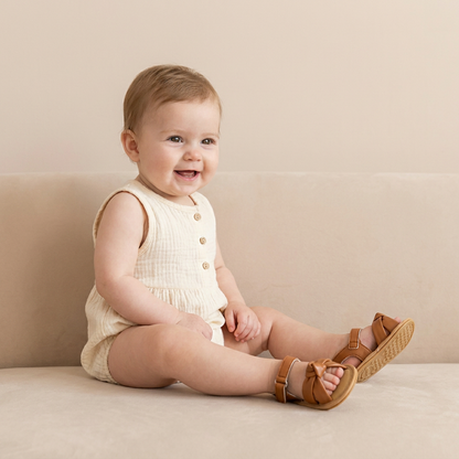 Wide Bow Strap Sandals