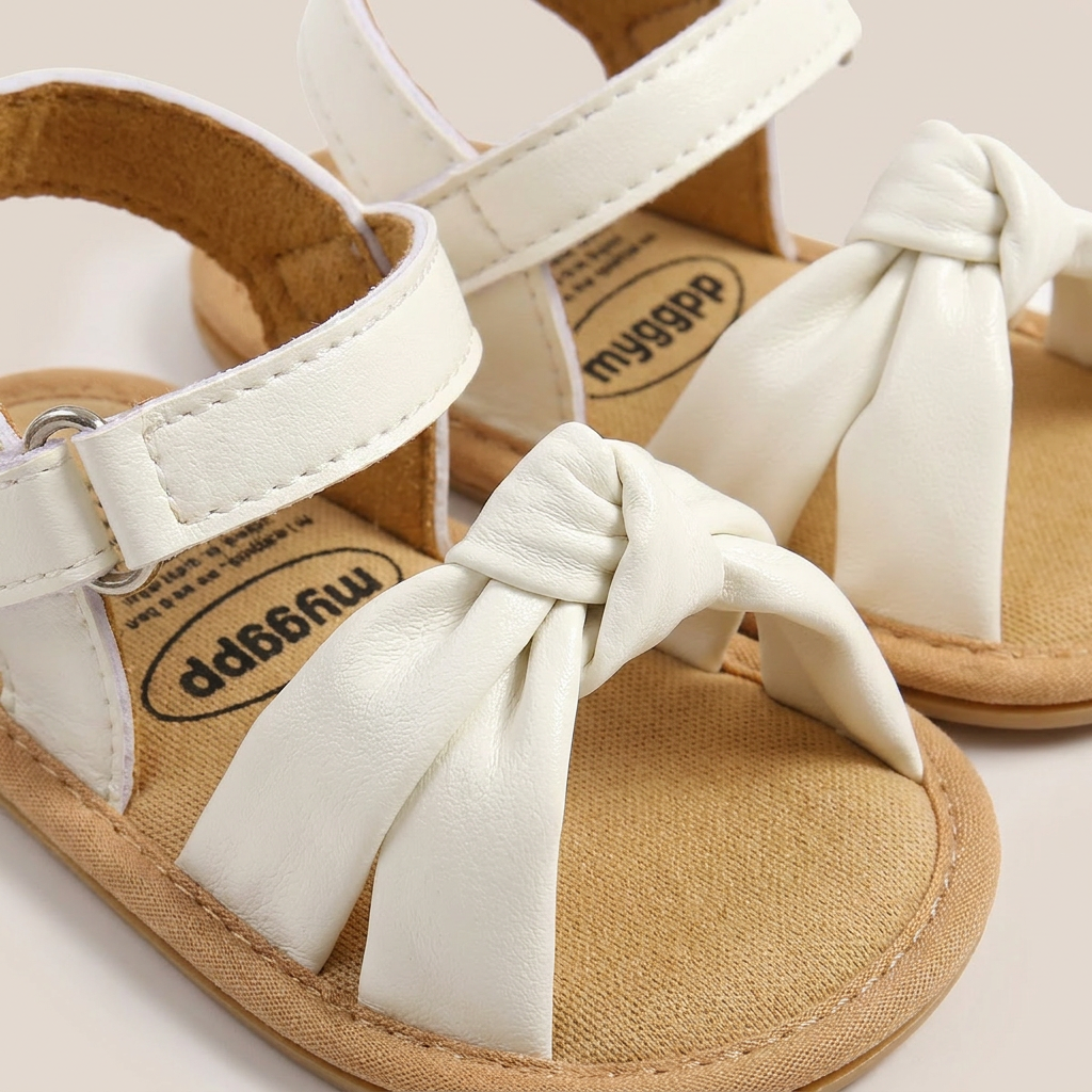 Wide Bow Strap Sandals