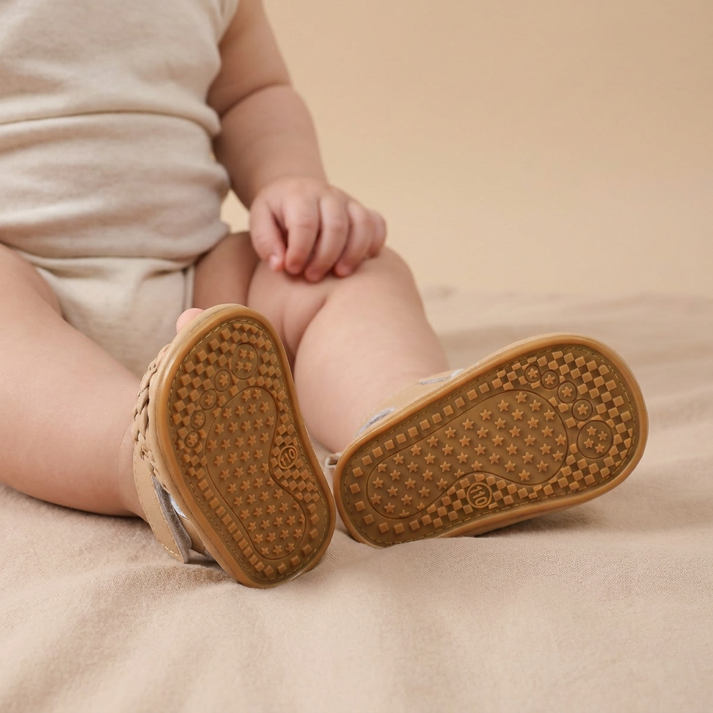 Braided Strap Velcro Sandals
