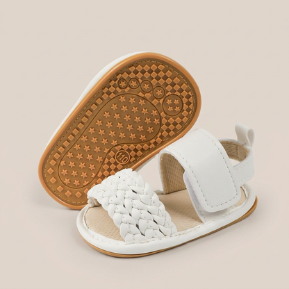 Braided Strap Velcro Sandals