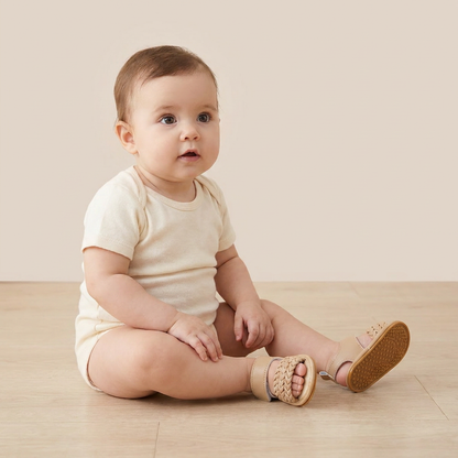 Braided Strap Velcro Sandals
