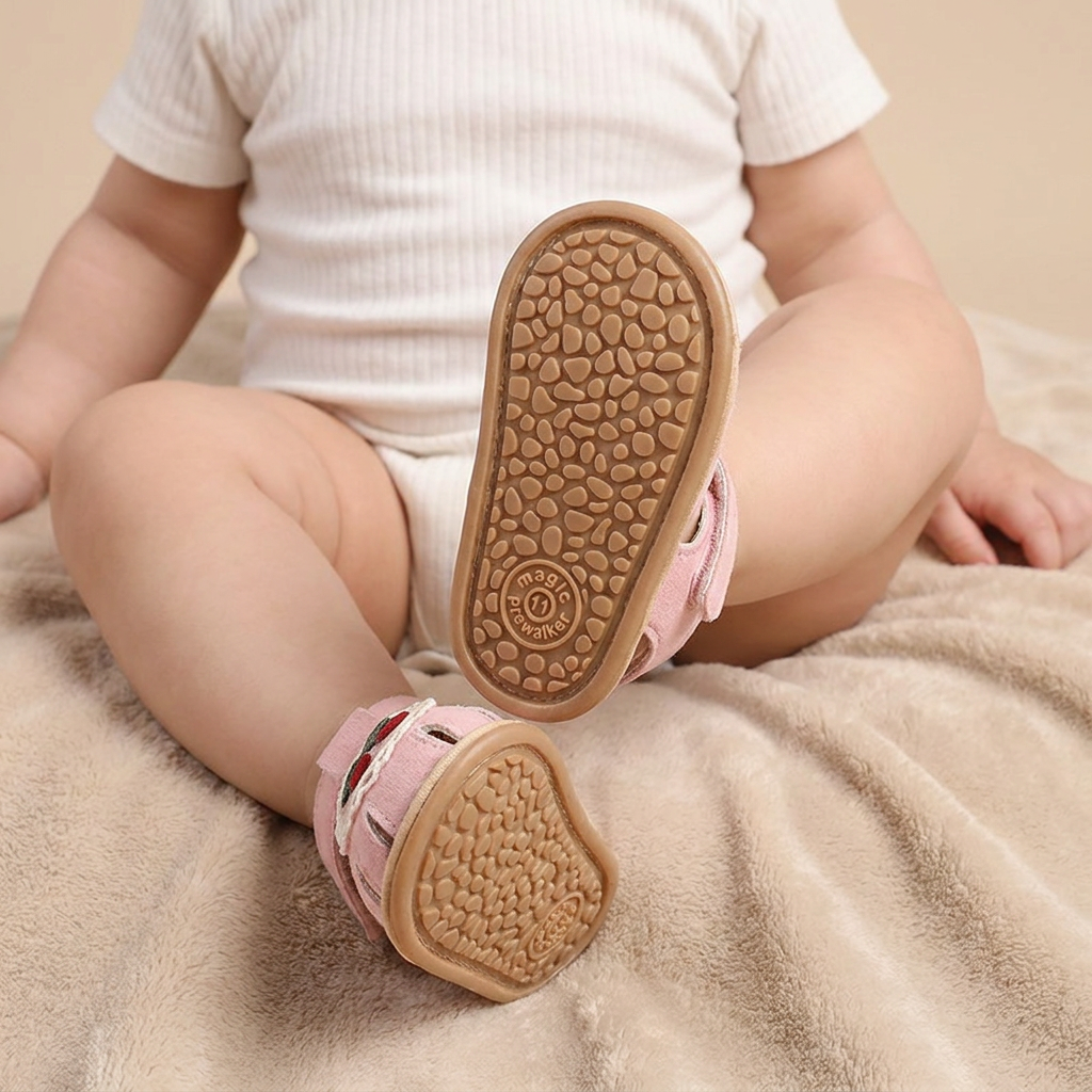 Cherry Heart Closed-Toe Sandals