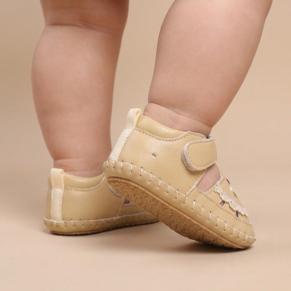 Lace Trim Flower Sneaker Sandals