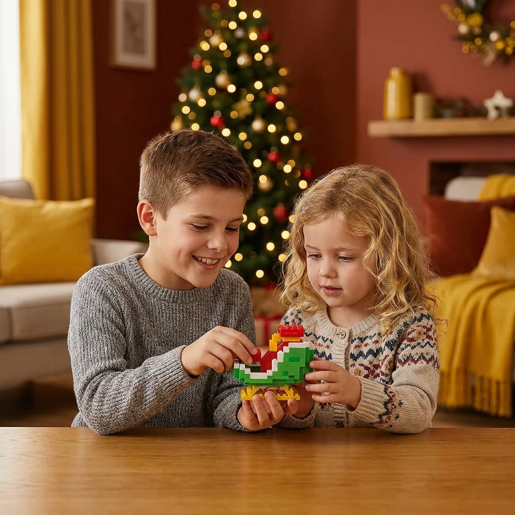 Building block Christmas figures – fun for the whole family