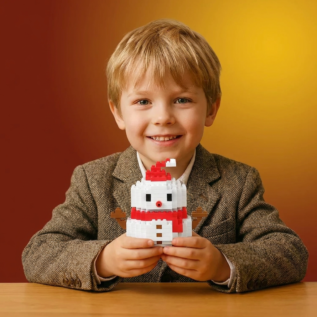 Building block Christmas figures – fun for the whole family