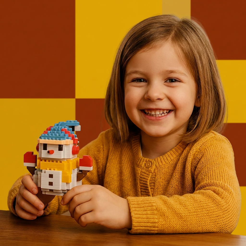 Building block Christmas figures – fun for the whole family