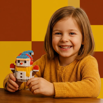 Building block Christmas figures – fun for the whole family