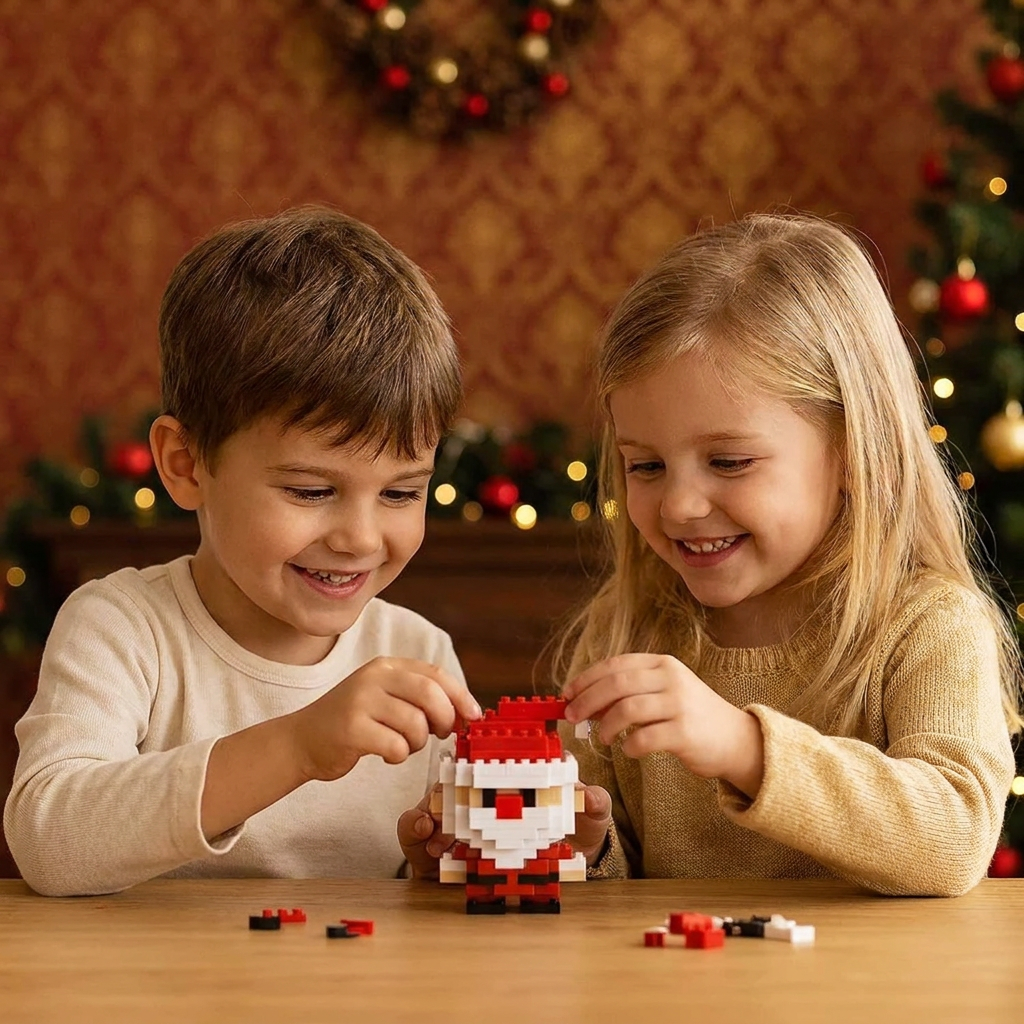 Building block Christmas figures – fun for the whole family