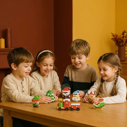 Building block Christmas figures – fun for the whole family