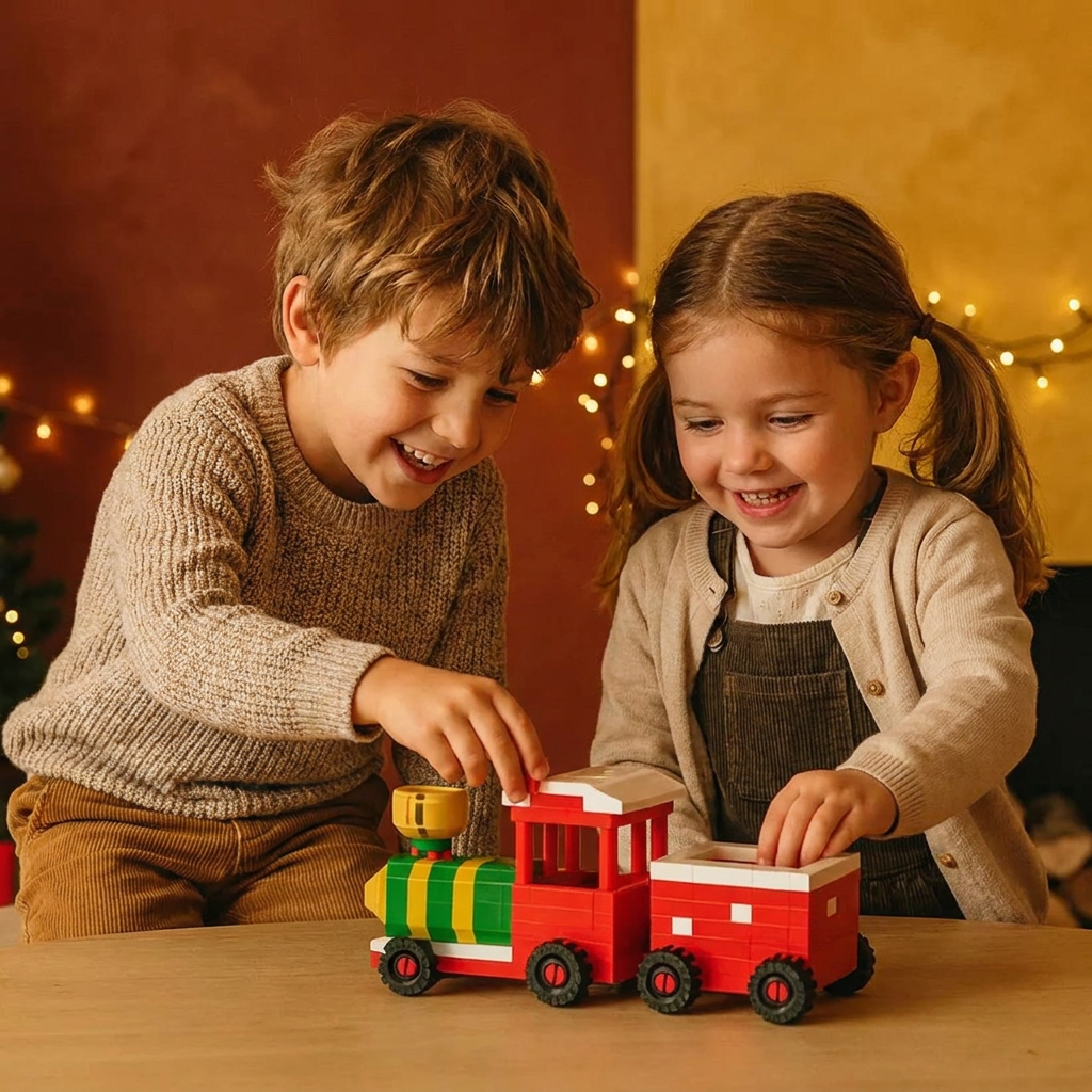 Building block Christmas figures – fun for the whole family