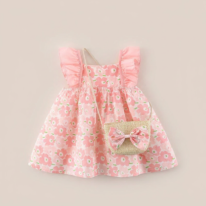 Sunny Bloom Dress Set & Bag