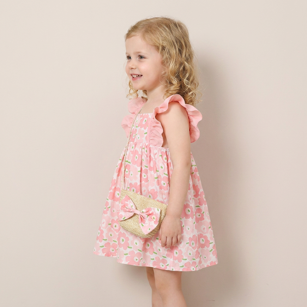 Sunny Bloom Dress Set & Bag