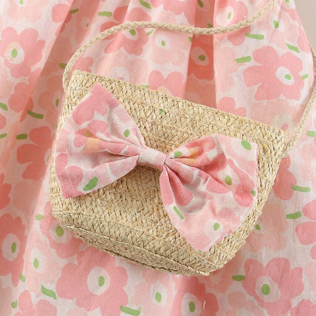 Sunny Bloom Dress Set & Bag
