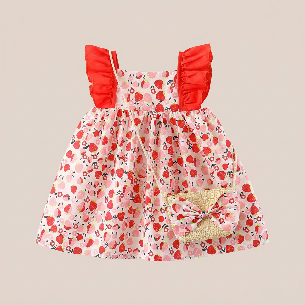 Sunny Bloom Dress Set & Bag