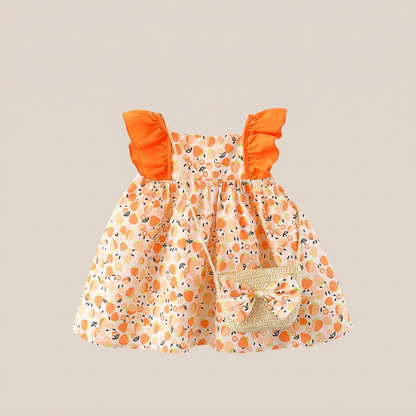 Sunny Bloom Dress Set & Bag