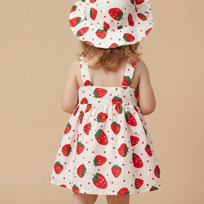Blossom Picnic Dress Set & Hat