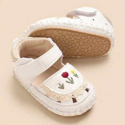 Lace Trim Flower Sneaker Sandals