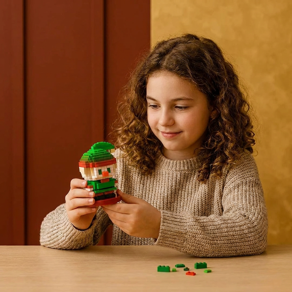 Building block Christmas figures – fun for the whole family