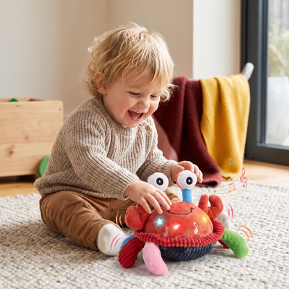 Interactive Musical Crab with Voice Function – Moving Educational Toy for Babies