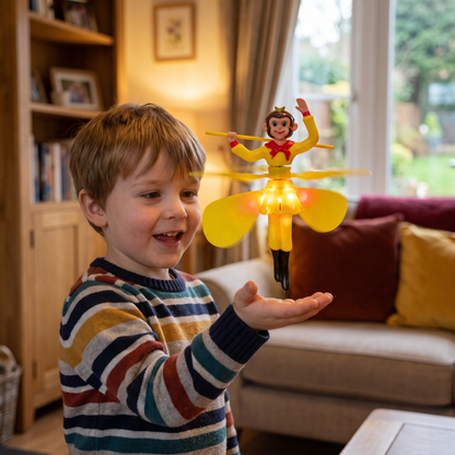 Interactive Flying Monkey Toy with Motion Sensor & LED Lights