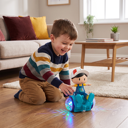 Interactive 360° Dancing Balance Toy with Lights & Music
