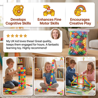 Montessori Plum Blossom Building Block Set