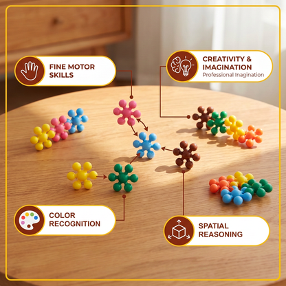 Montessori Plum Blossom Building Block Set