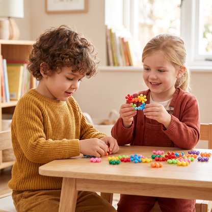 Montessori Plum Blossom Building Block Set