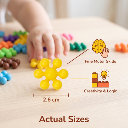 Montessori Plum Blossom Building Block Set