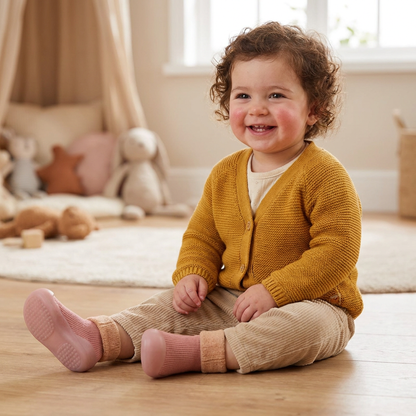 Warm Baby Walking Sock Shoes with Soft Non-Slip Soles
