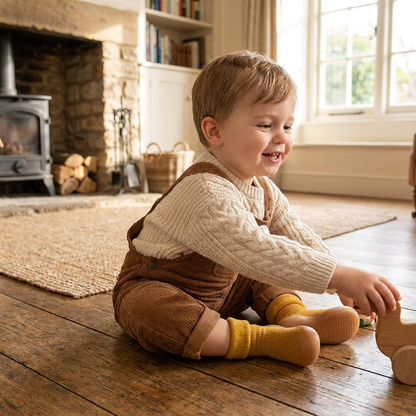Warm Baby Walking Sock Shoes with Soft Non-Slip Soles