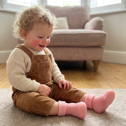 Warm Baby Walking Sock Shoes with Soft Non-Slip Soles