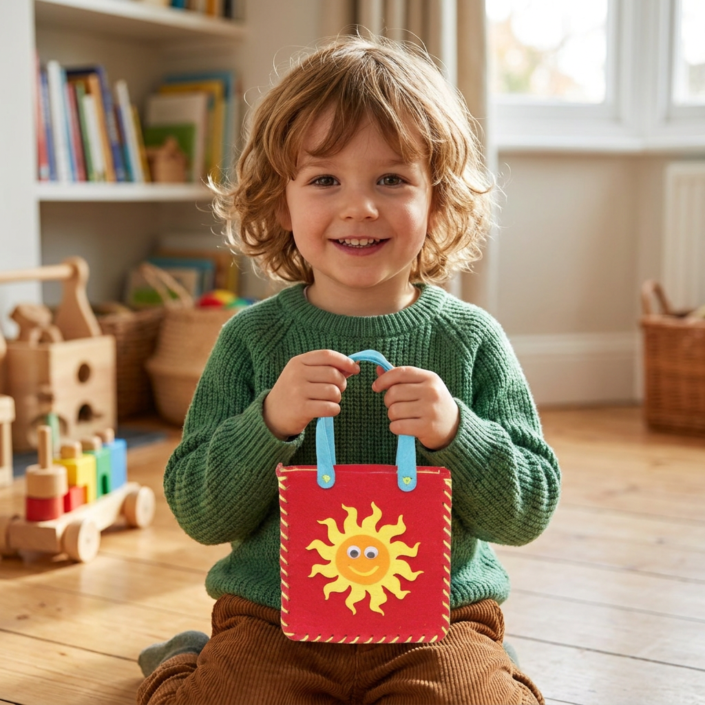 DIY Cute Felt Handbag Sewing Craft Kit for Kids